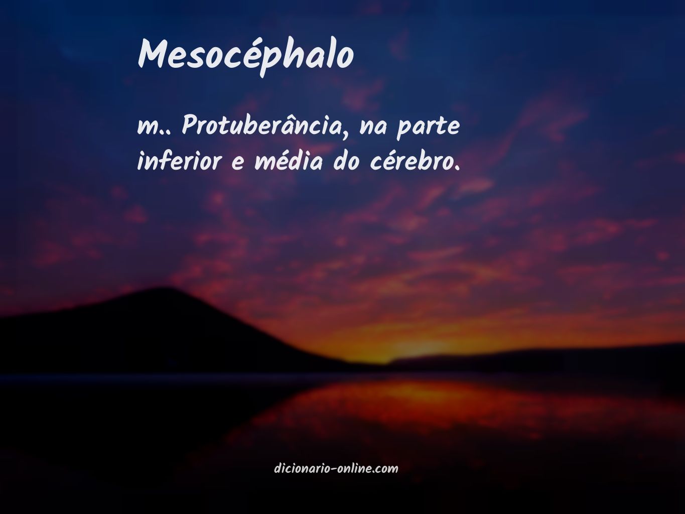 Significado de mesocéphalo