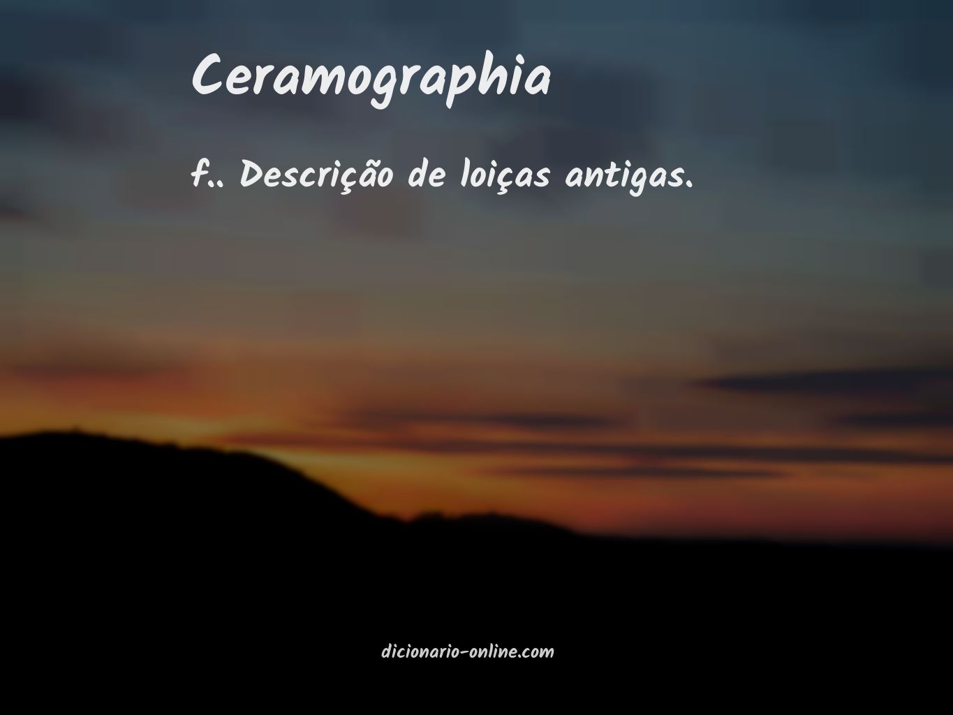 Significado de ceramographia