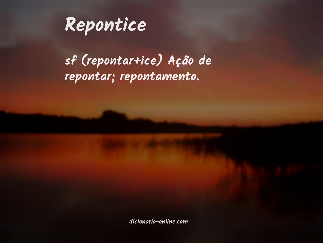 Significado de repontice