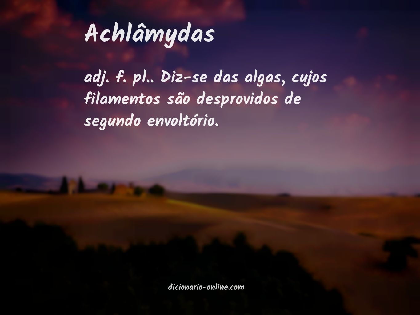 Significado de achlâmydas