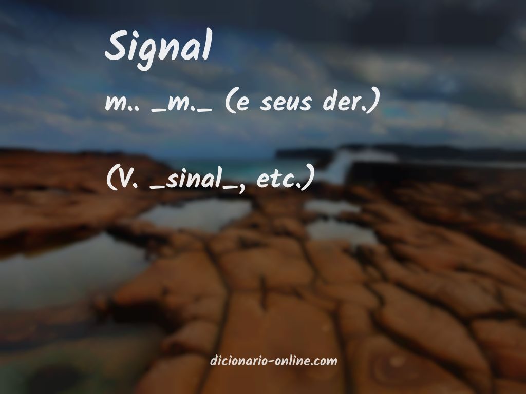 Significado de signal