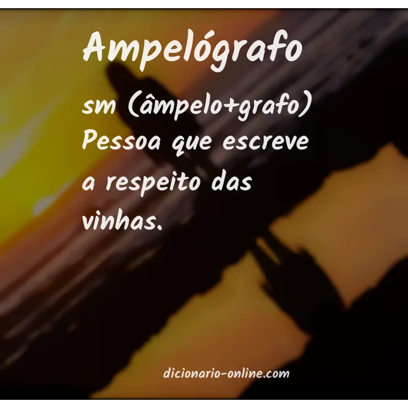 Significado de ampelógrafo