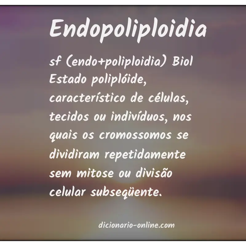 Significado de endopoliploidia