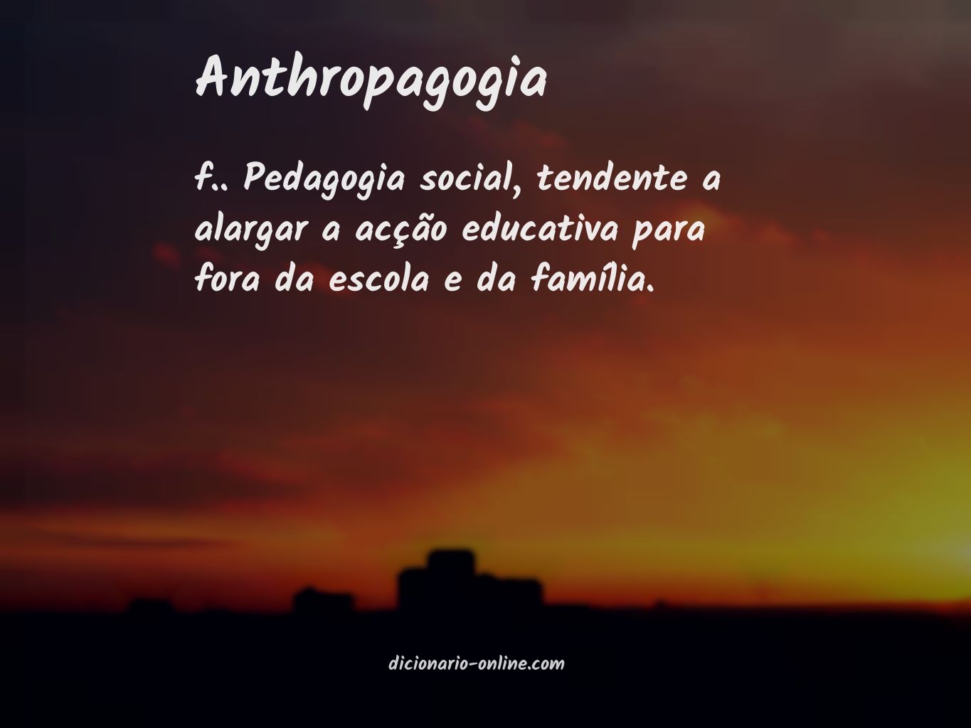 Significado de anthropagogia