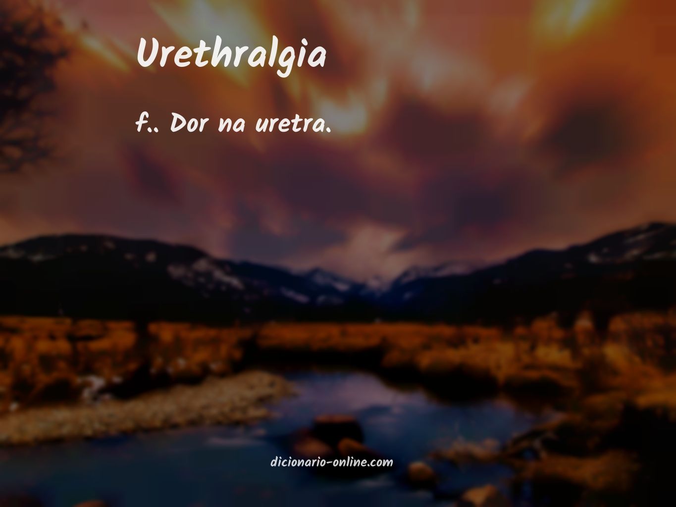 Significado de urethralgia