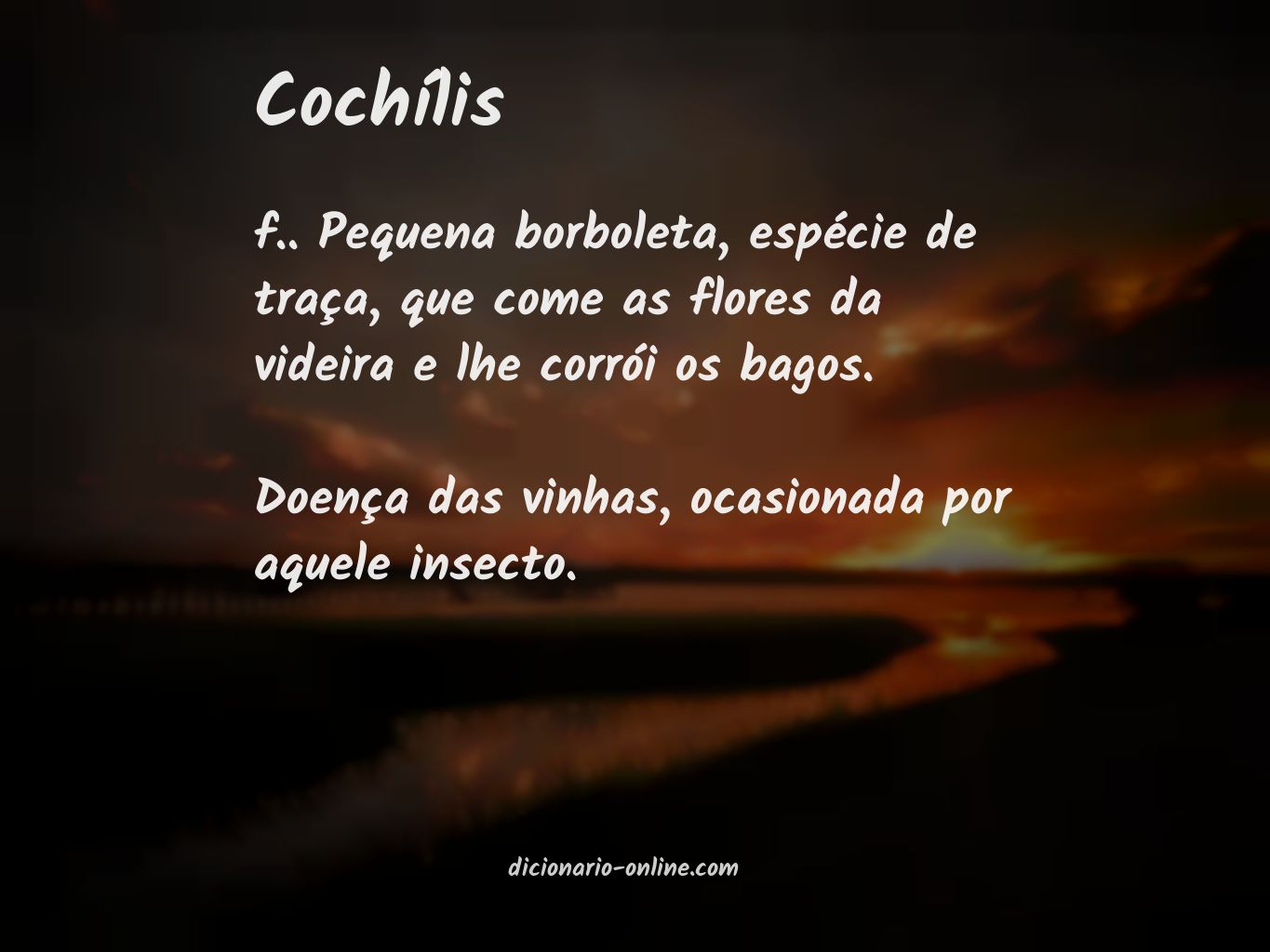 Significado de cochílis