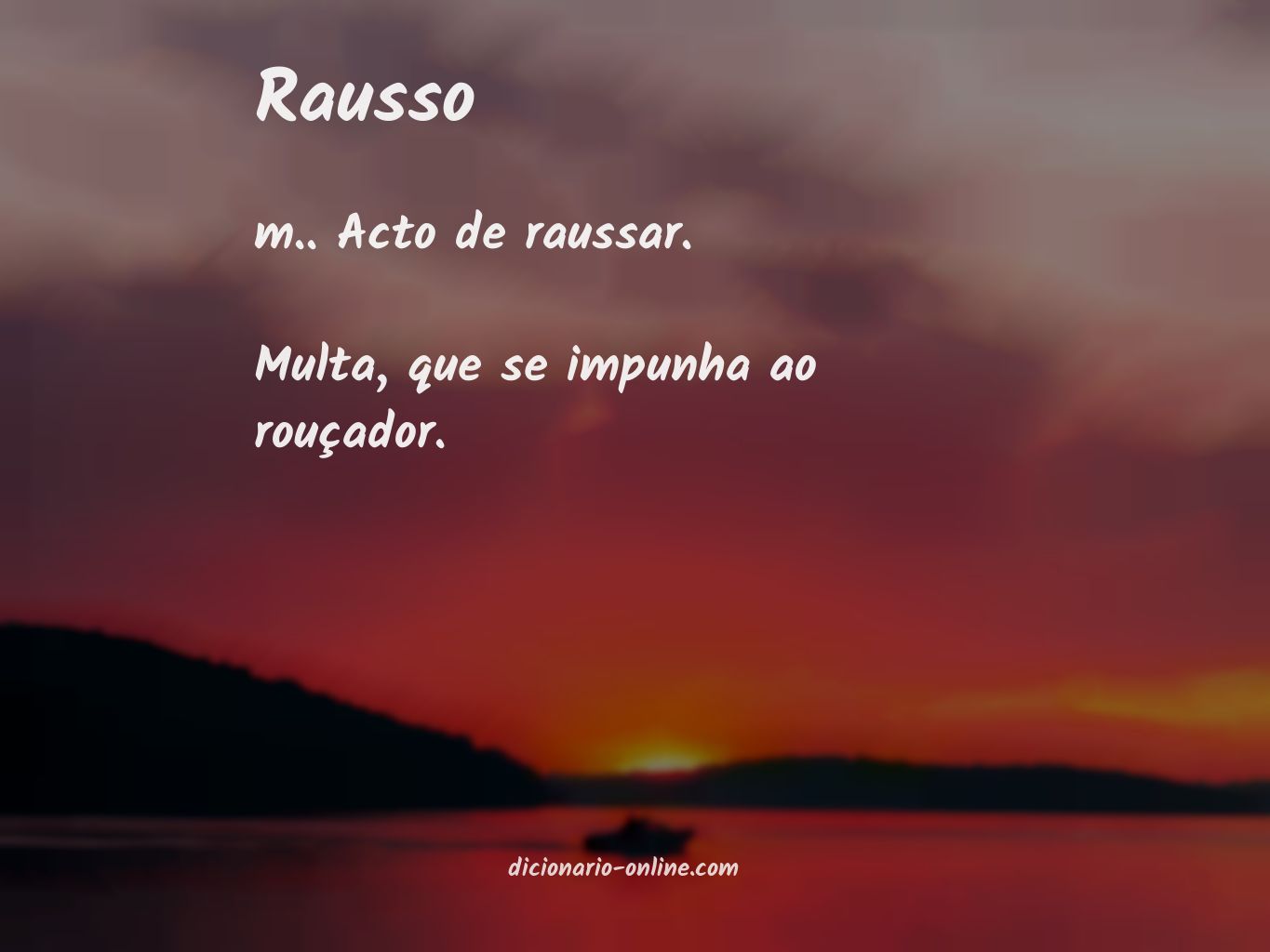 Significado de rausso