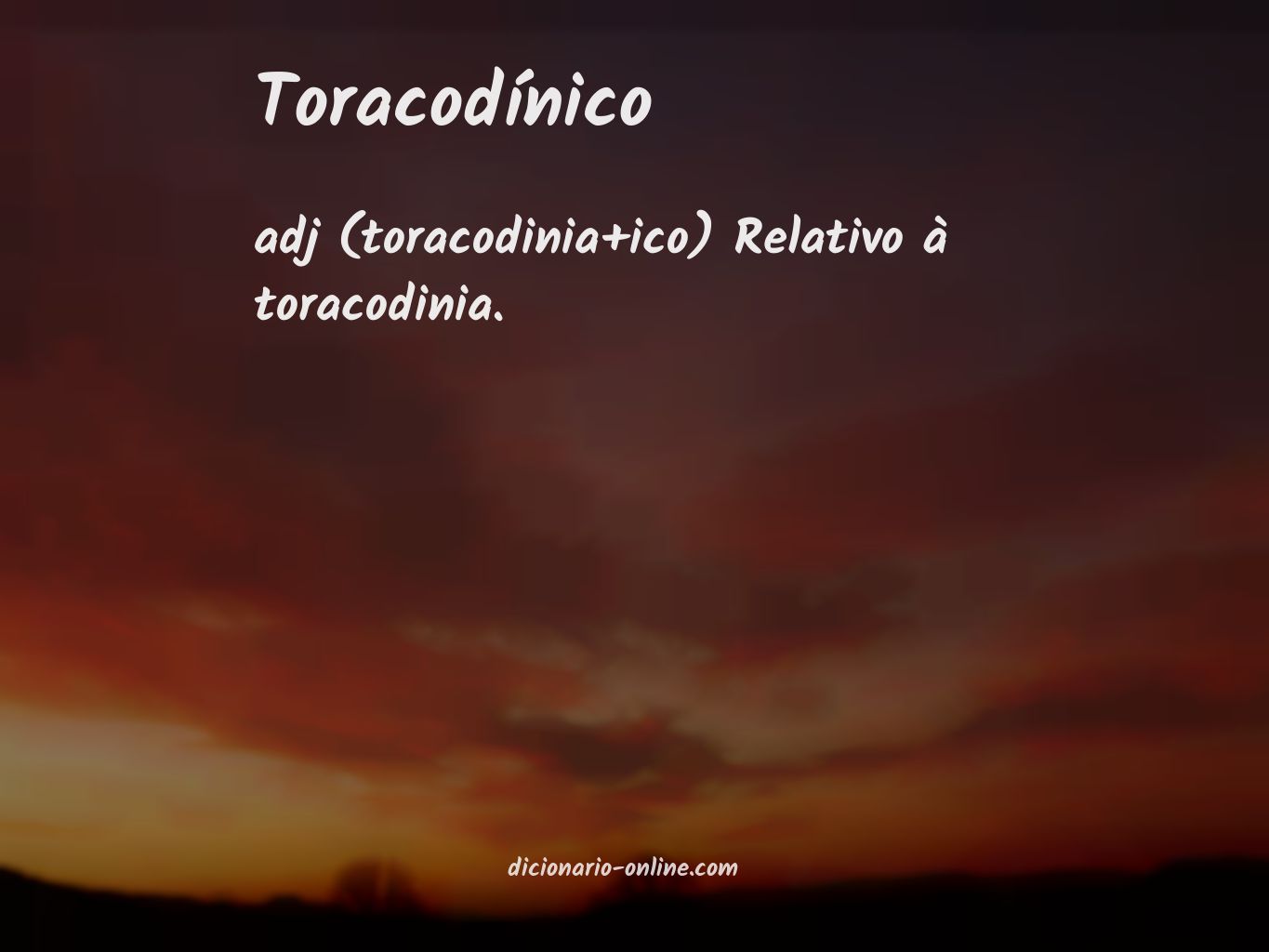 Significado de toracodínico