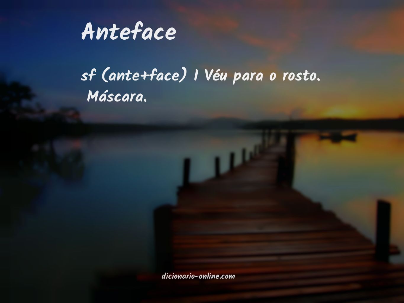 Significado de anteface