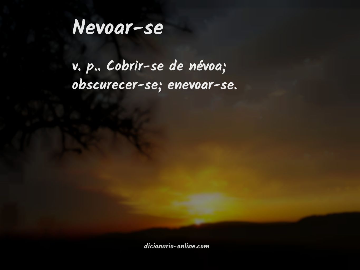 Significado de nevoar-se