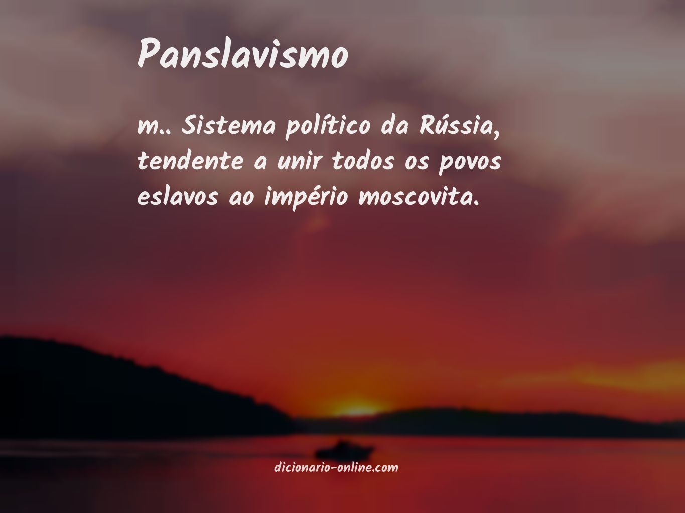 Significado de panslavismo