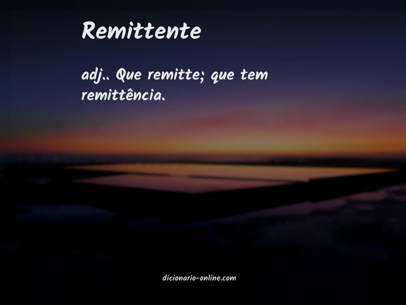 Significado de remittente