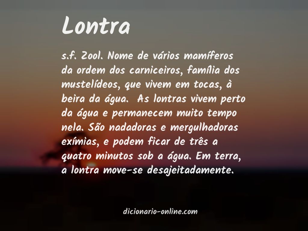 Significado de lontra