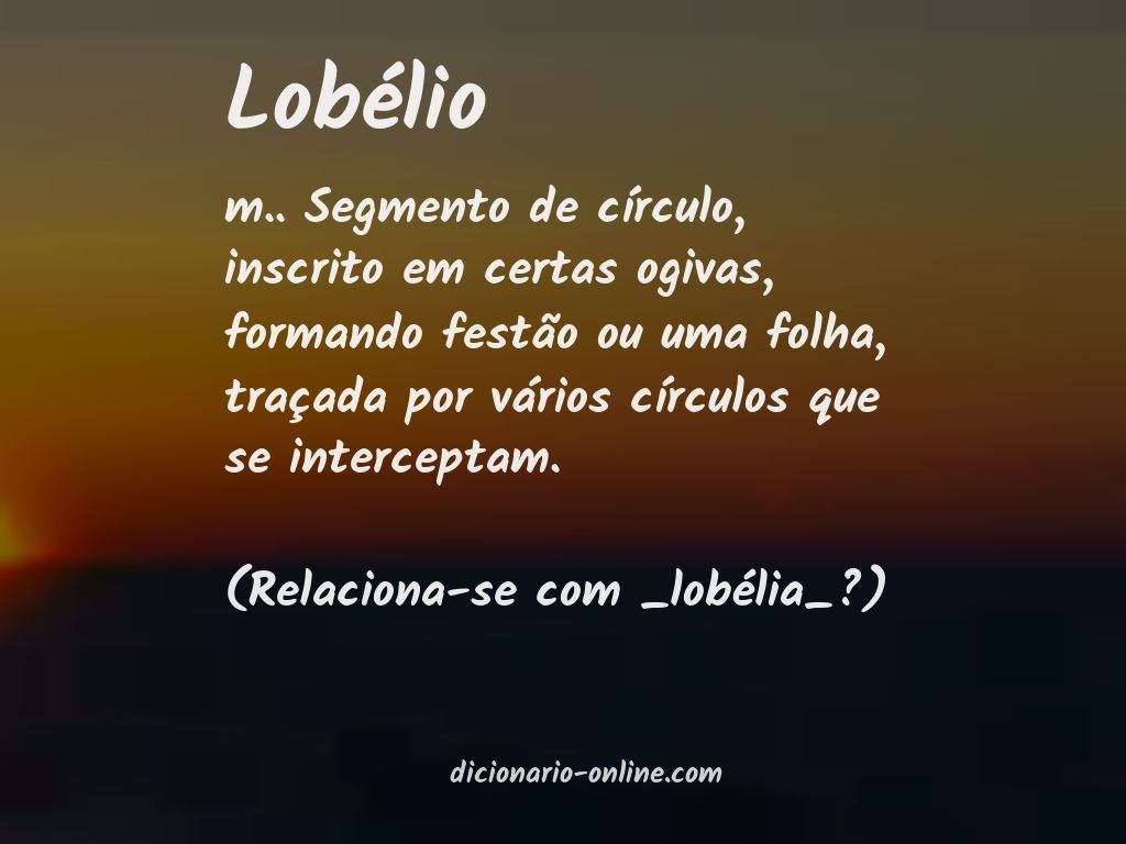 Significado de lobélio