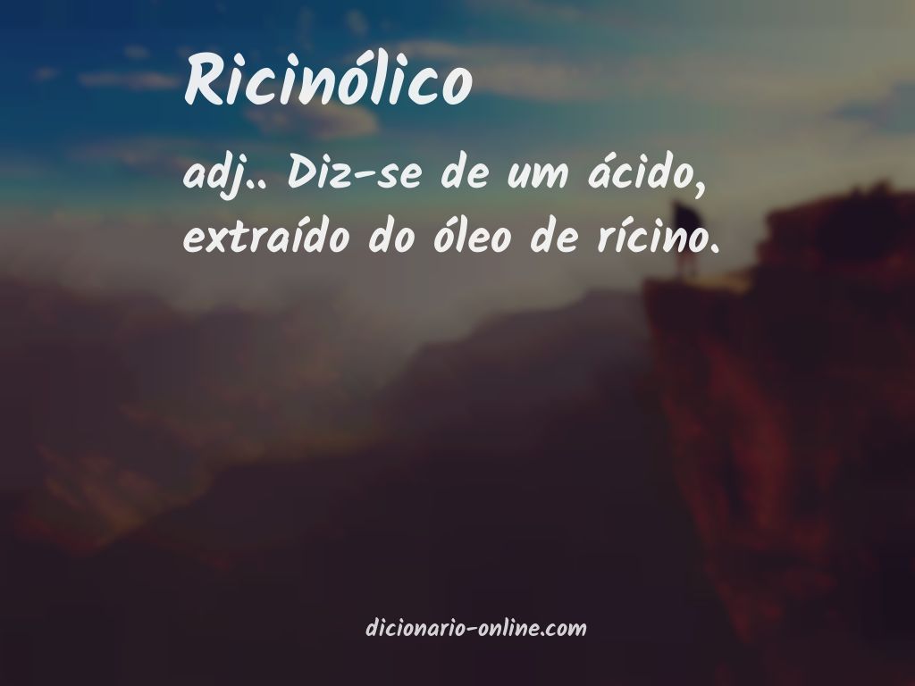 Significado de ricinólico