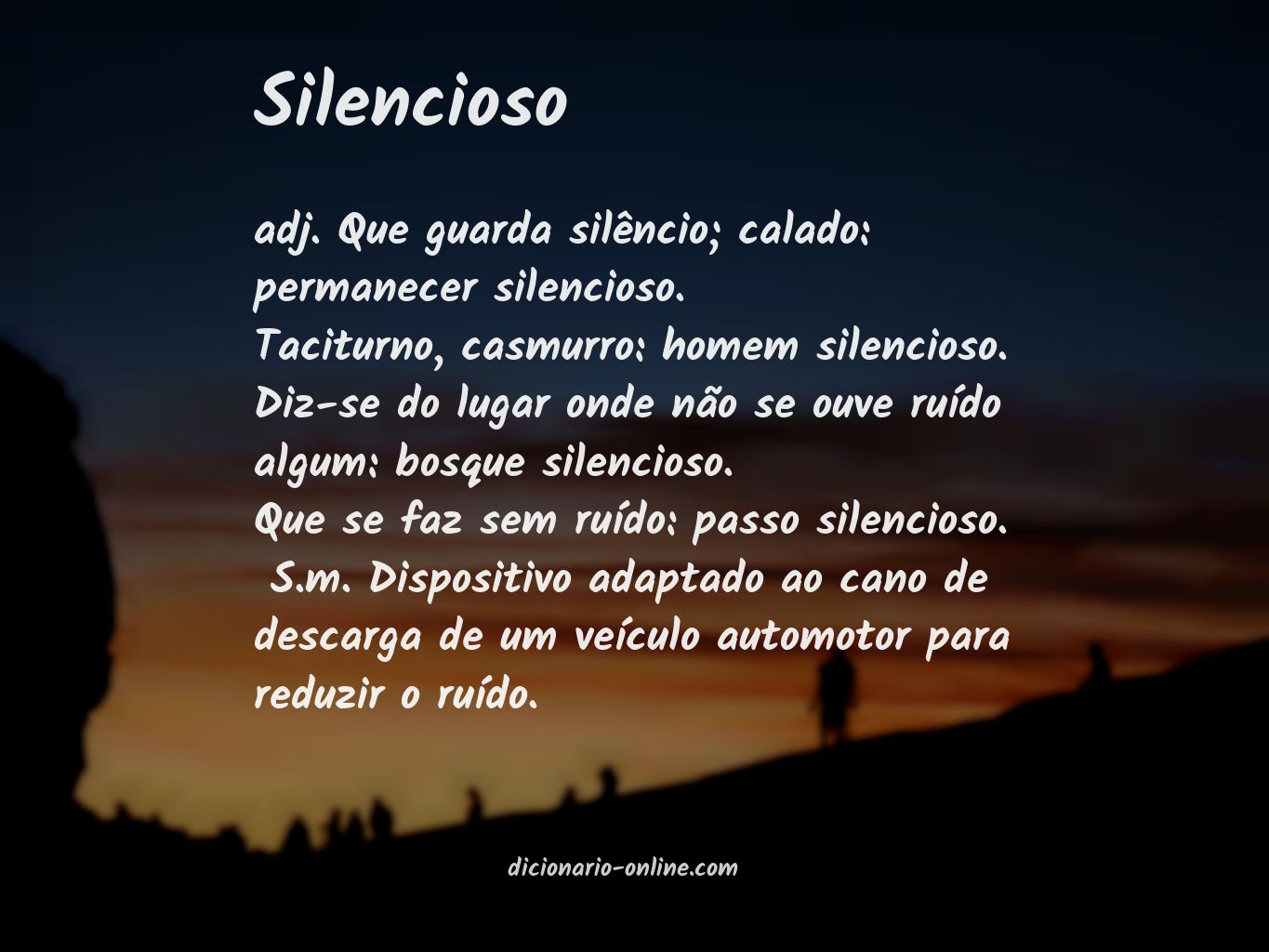 Significado de silencioso