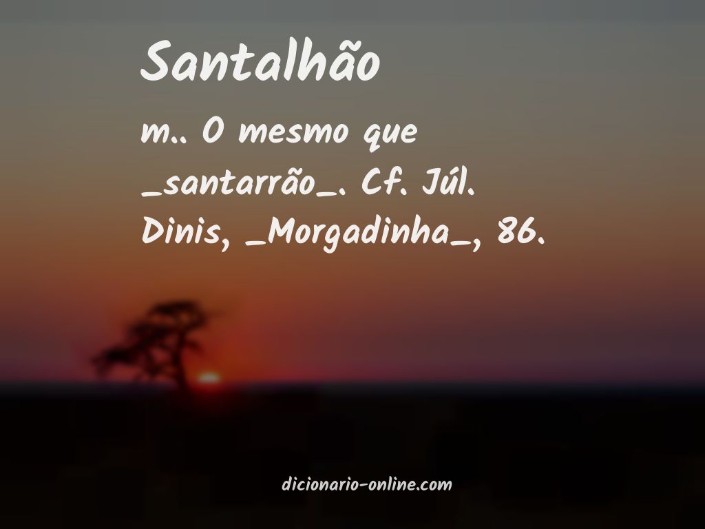 Significado de santalhão