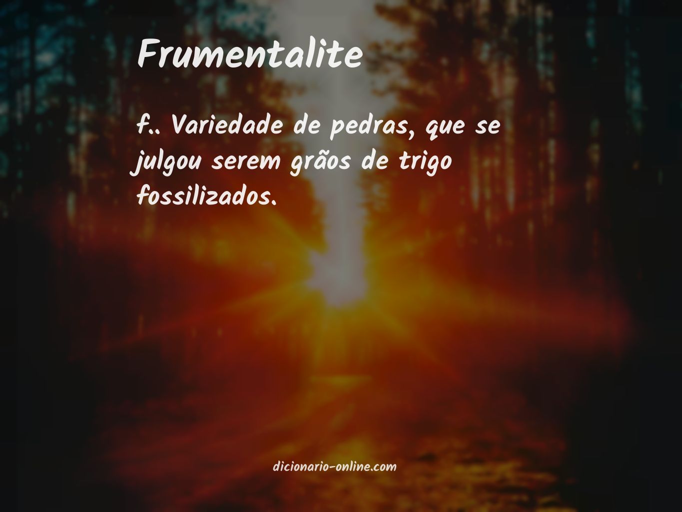 Significado de frumentalite