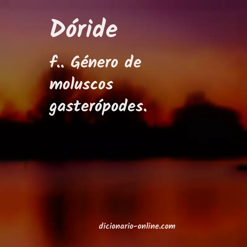 Significado de dóride