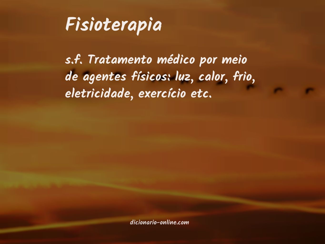 Significado de fisioterapia