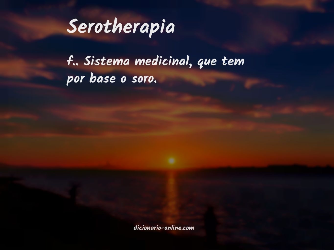 Significado de serotherapia