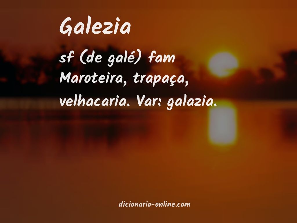 Significado de galezia