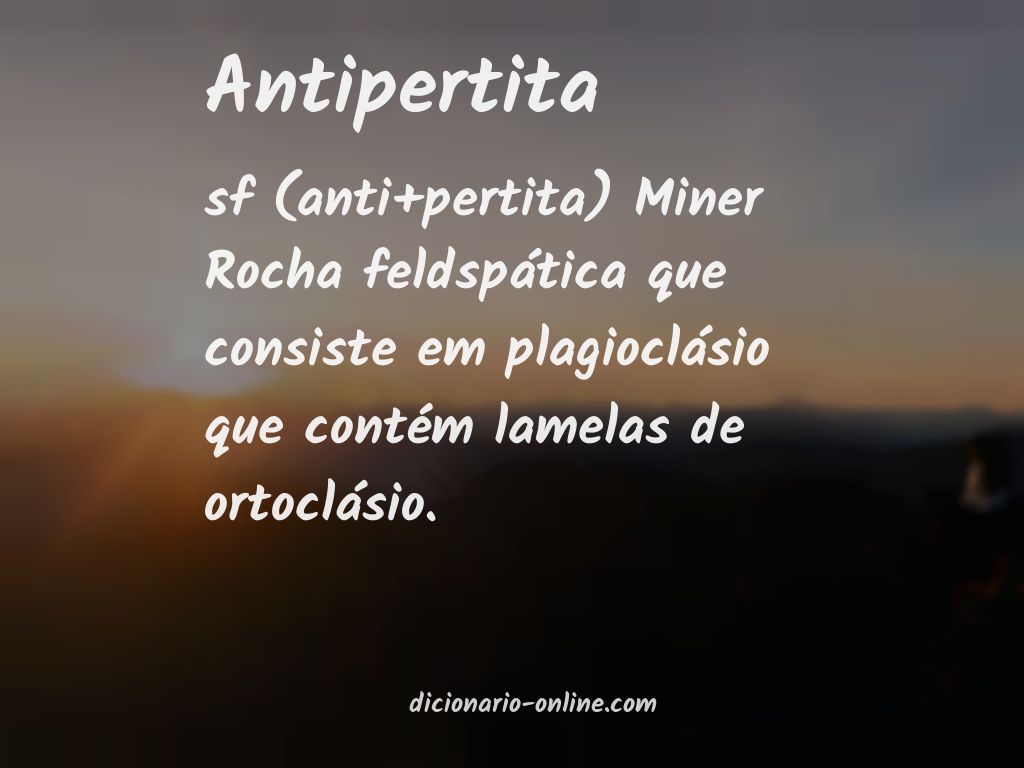 Significado de antipertita