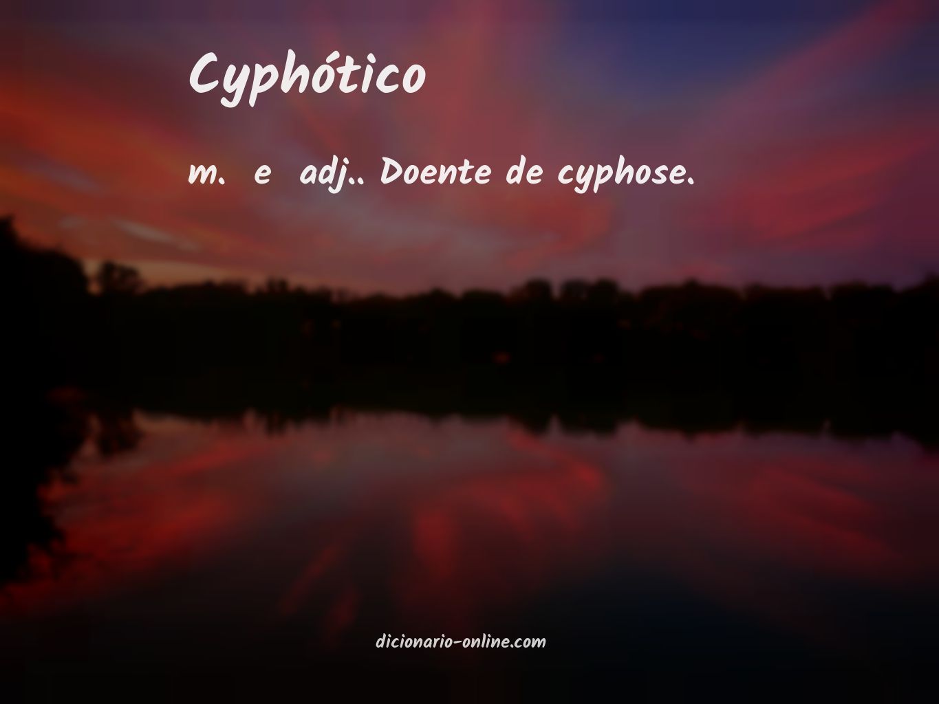 Significado de cyphótico