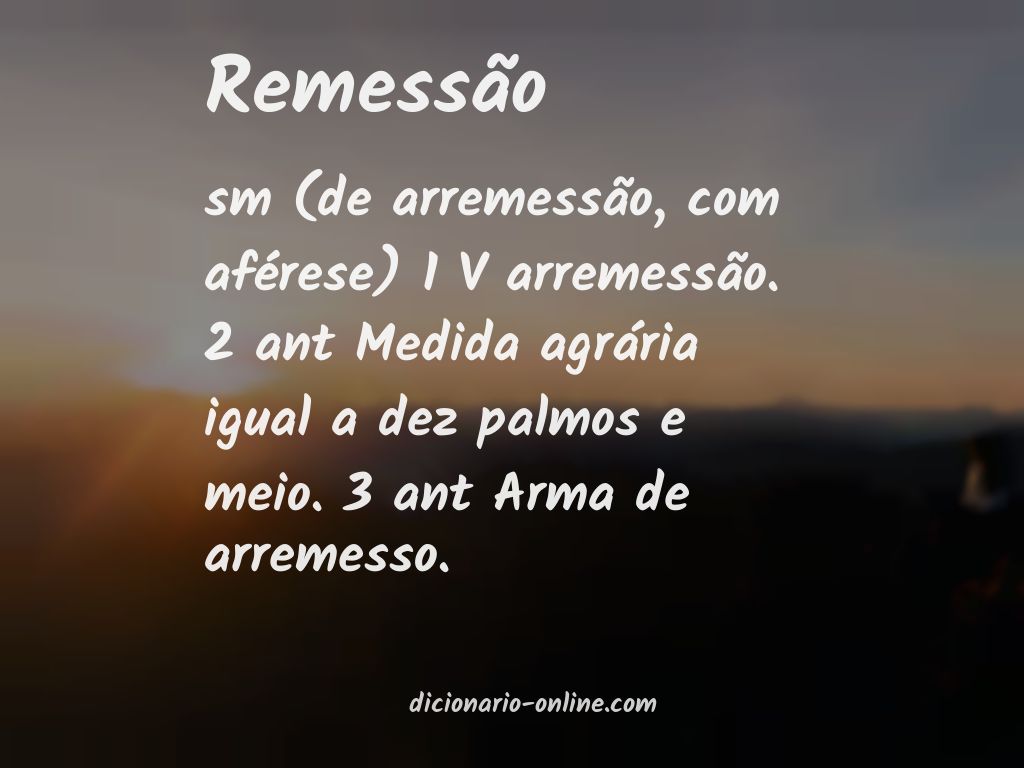 Significado de remessão