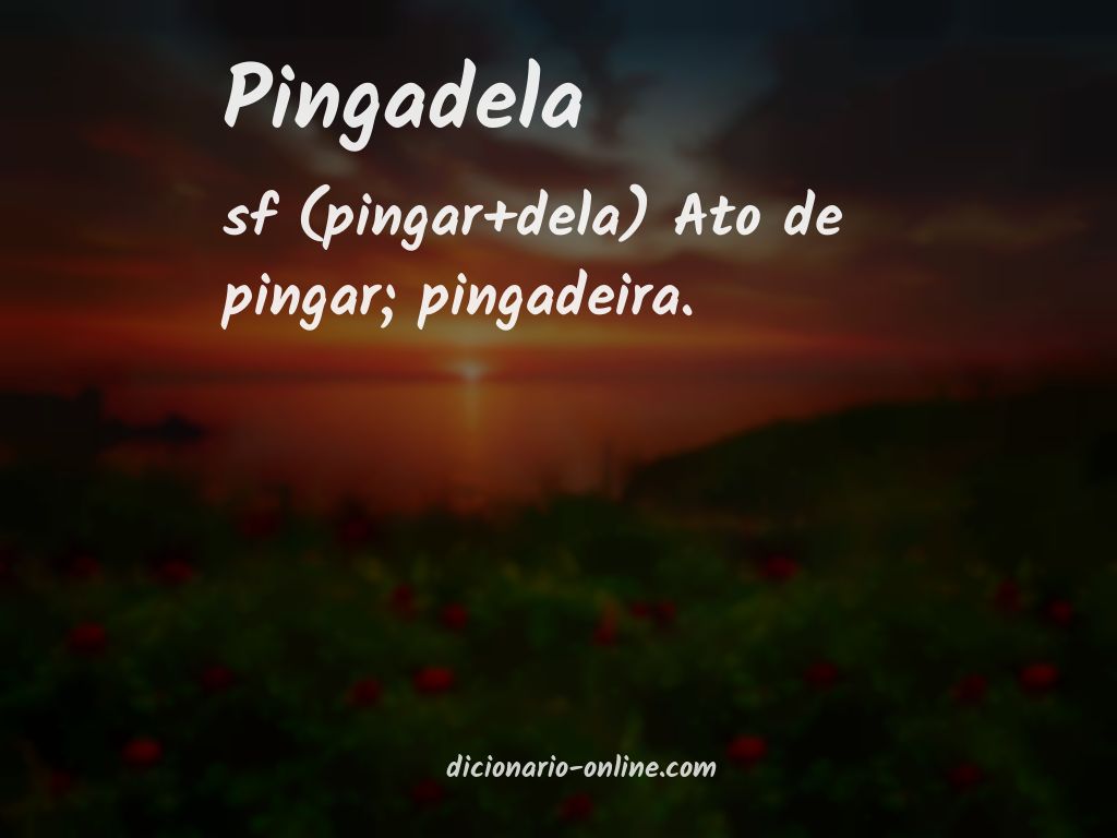 Significado de pingadela