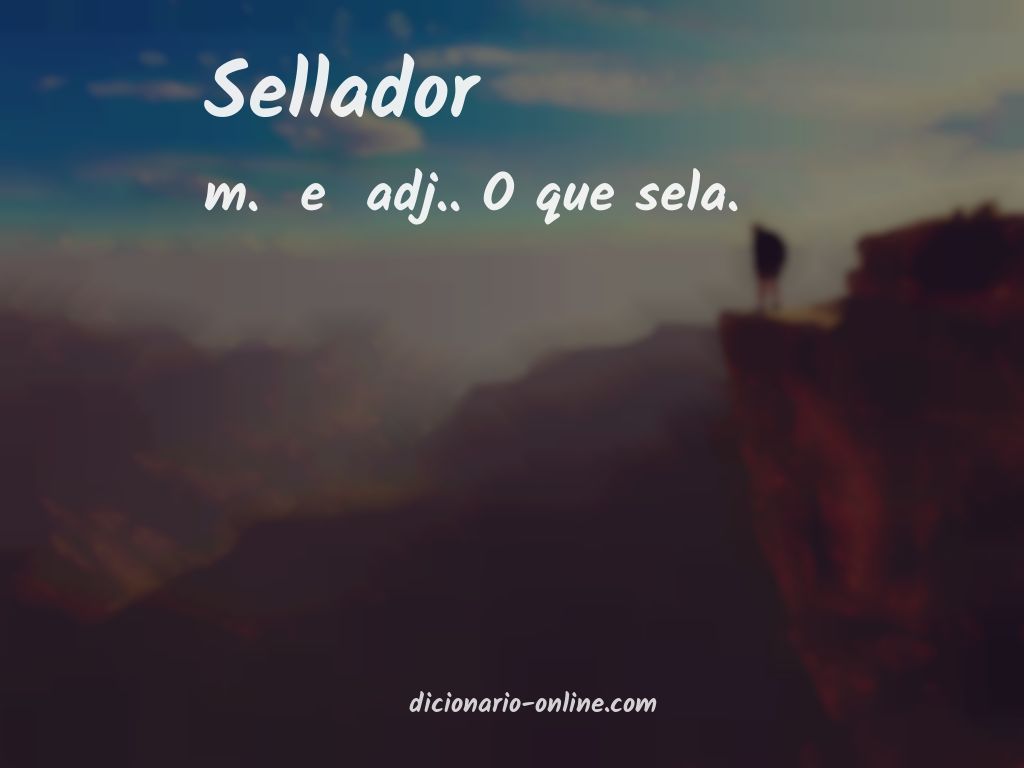 Significado de sellador