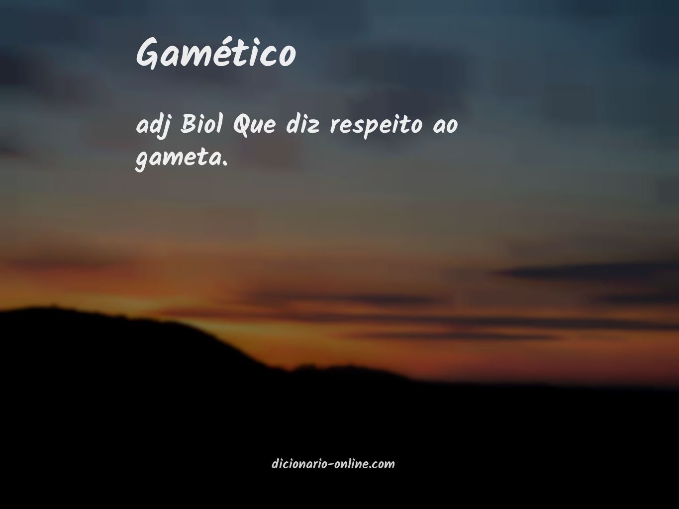 Significado de gamético