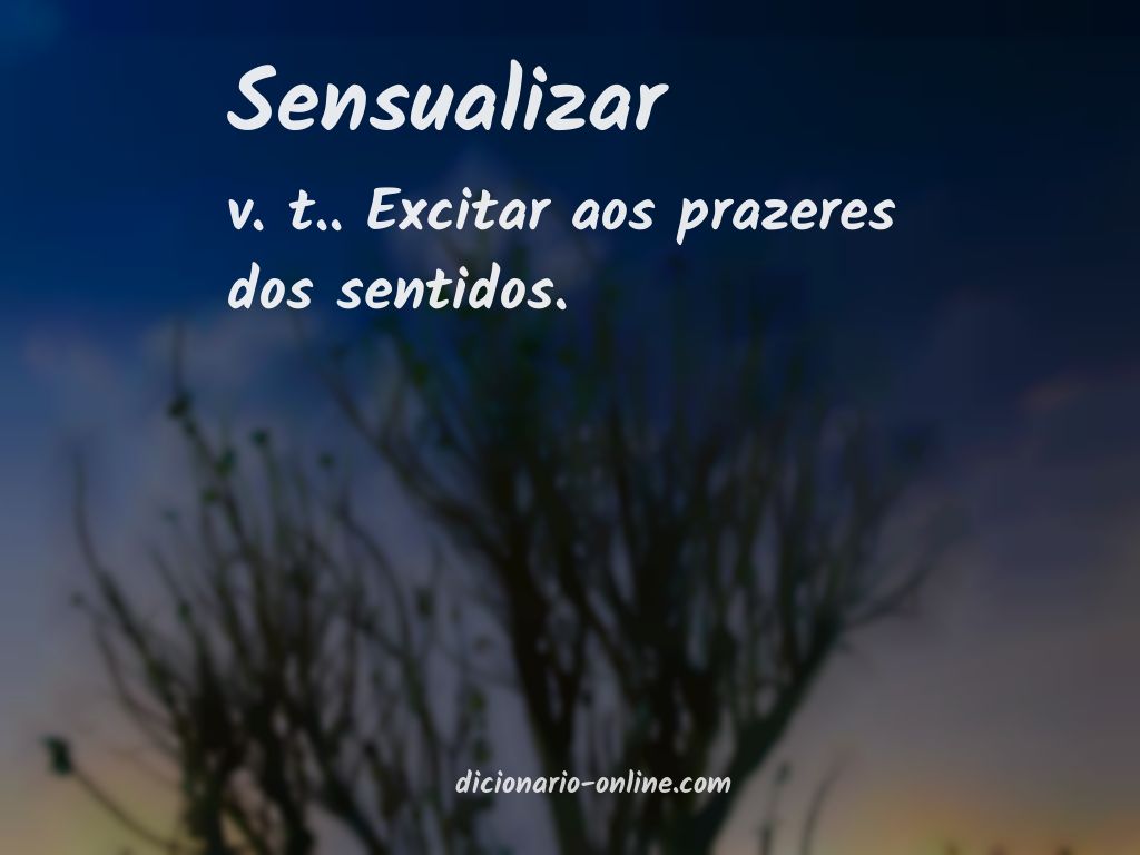 Significado de sensualizar