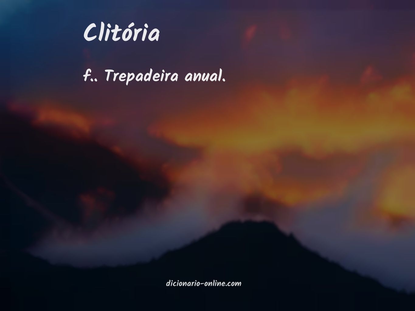 Significado de clitória