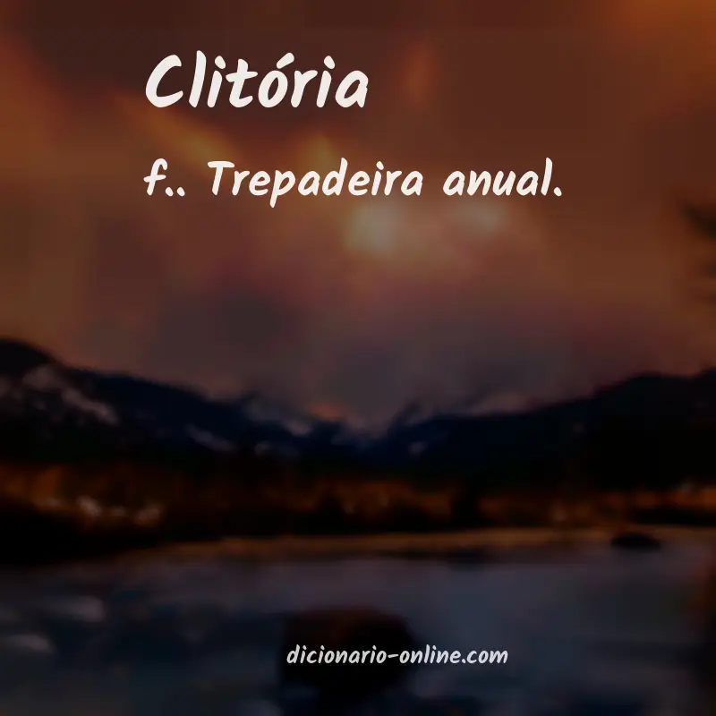 Significado de clitória