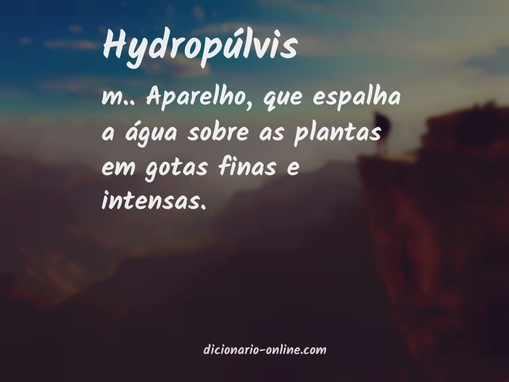 Significado de hydropúlvis