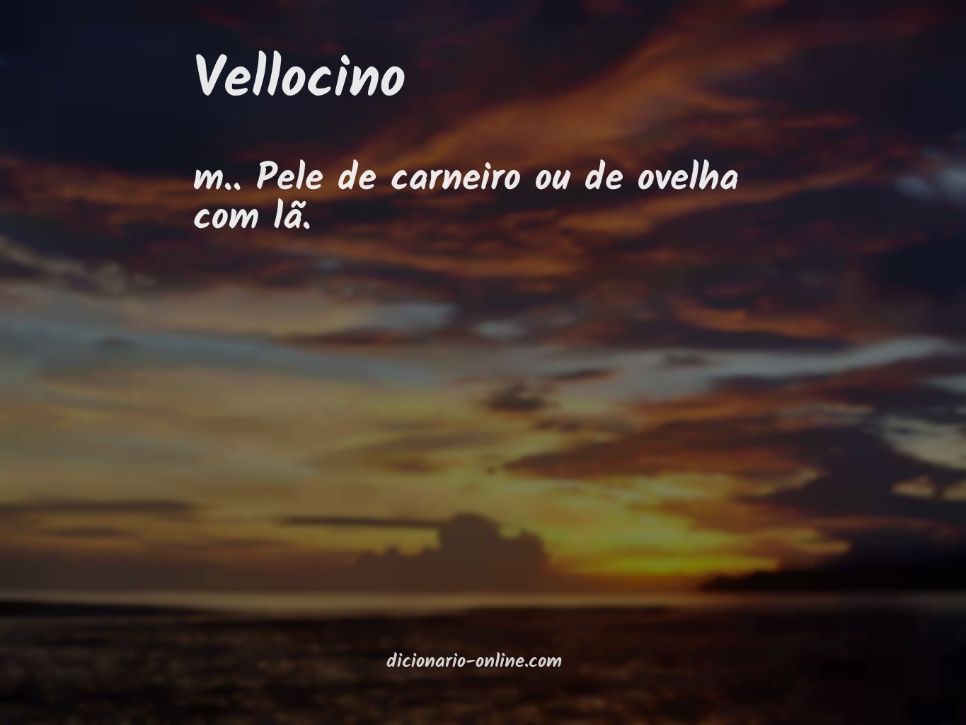 Significado de vellocino