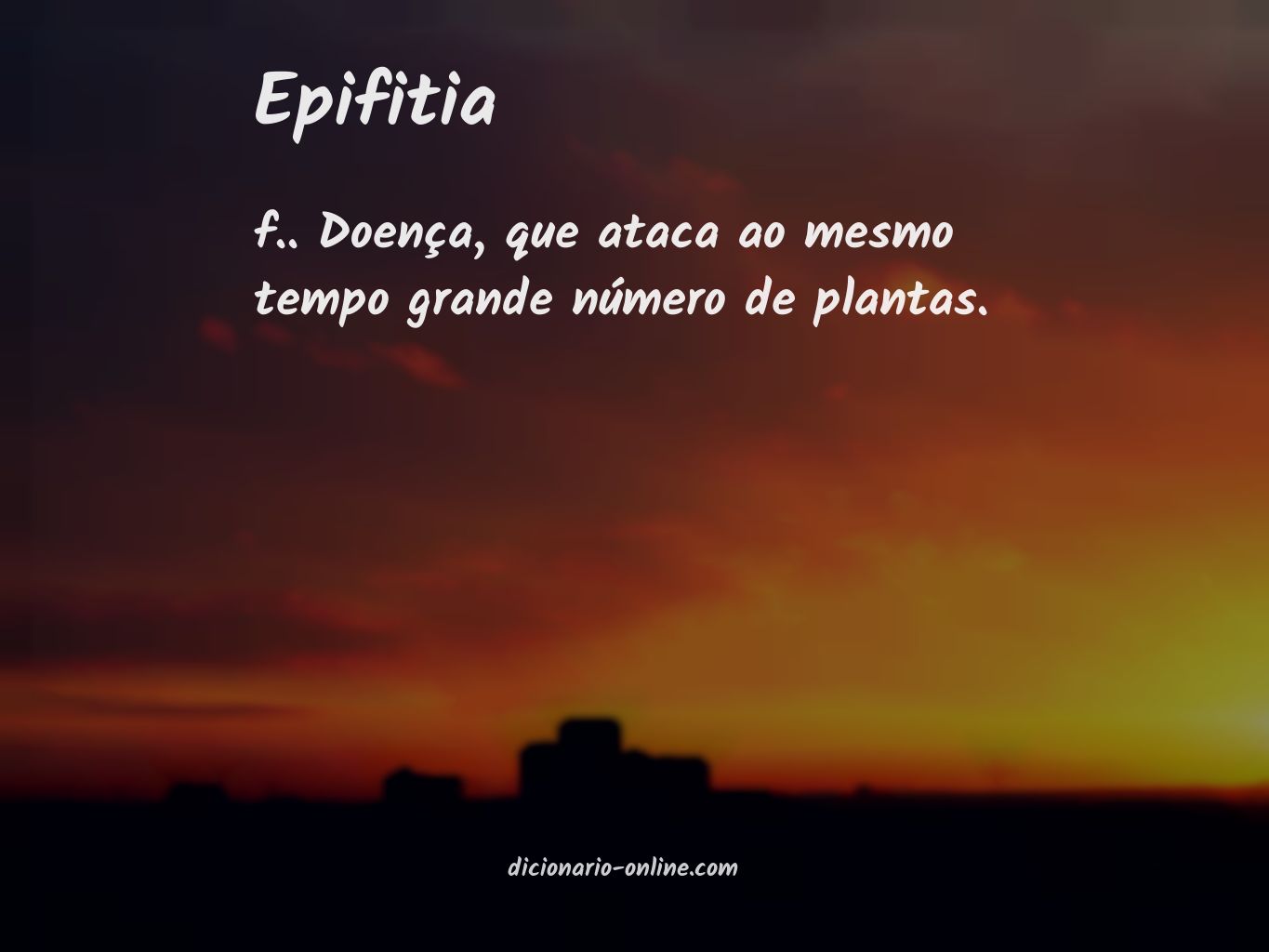 Significado de epifitia