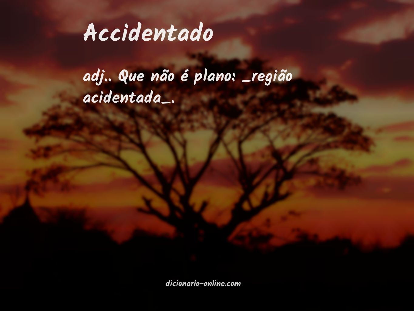 Significado de accidentado