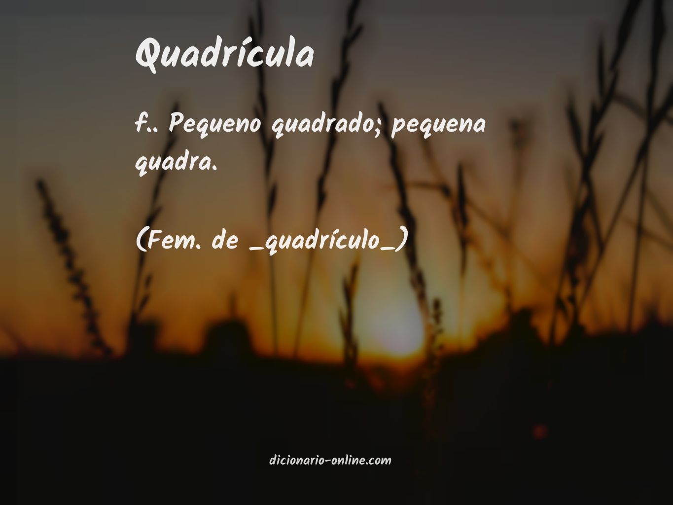 Significado de quadrícula