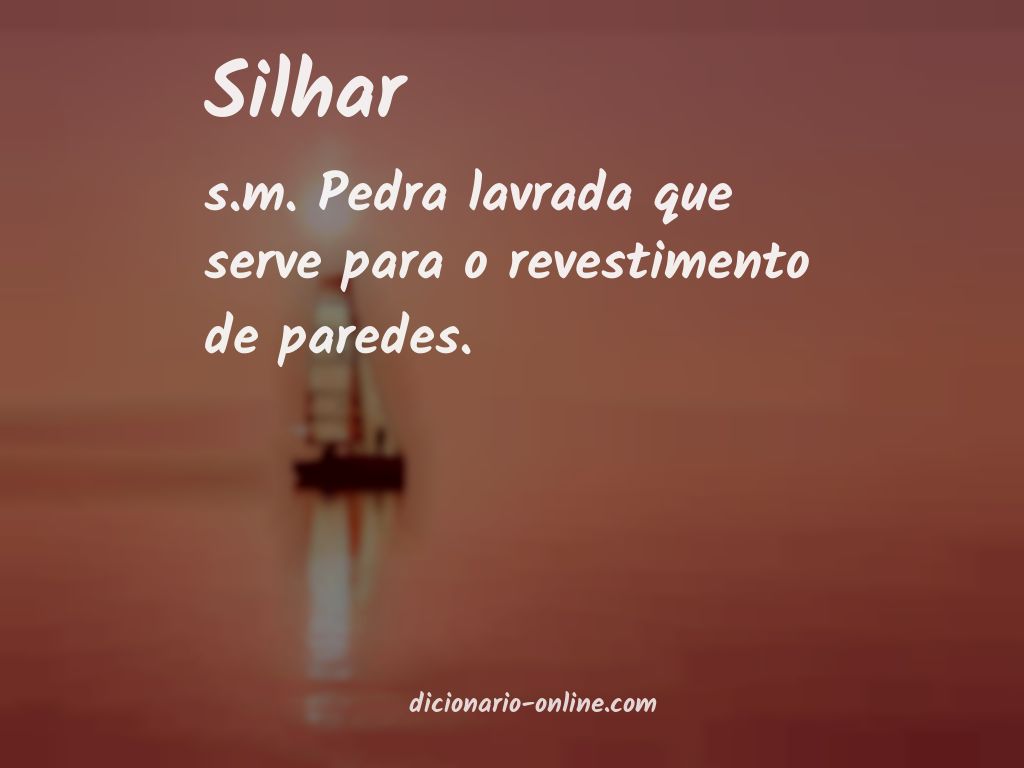 Significado de silhar