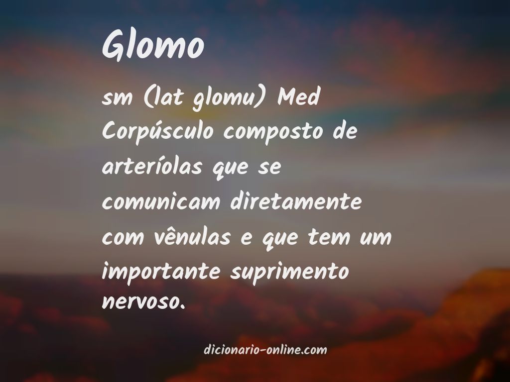 Significado de glomo