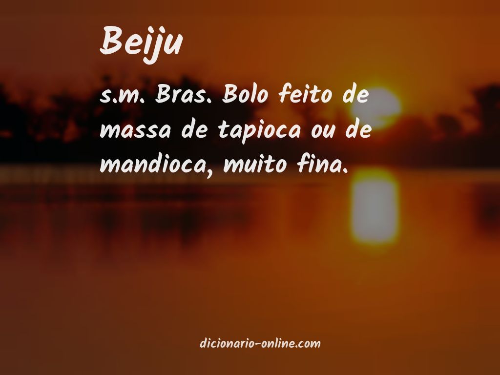 Significado de beiju