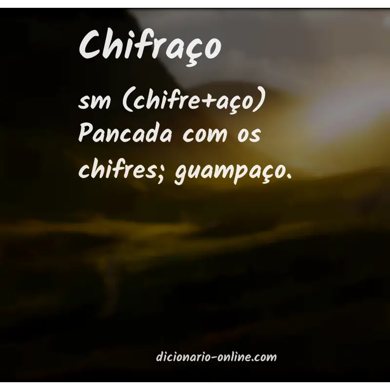 Significado de chifraço