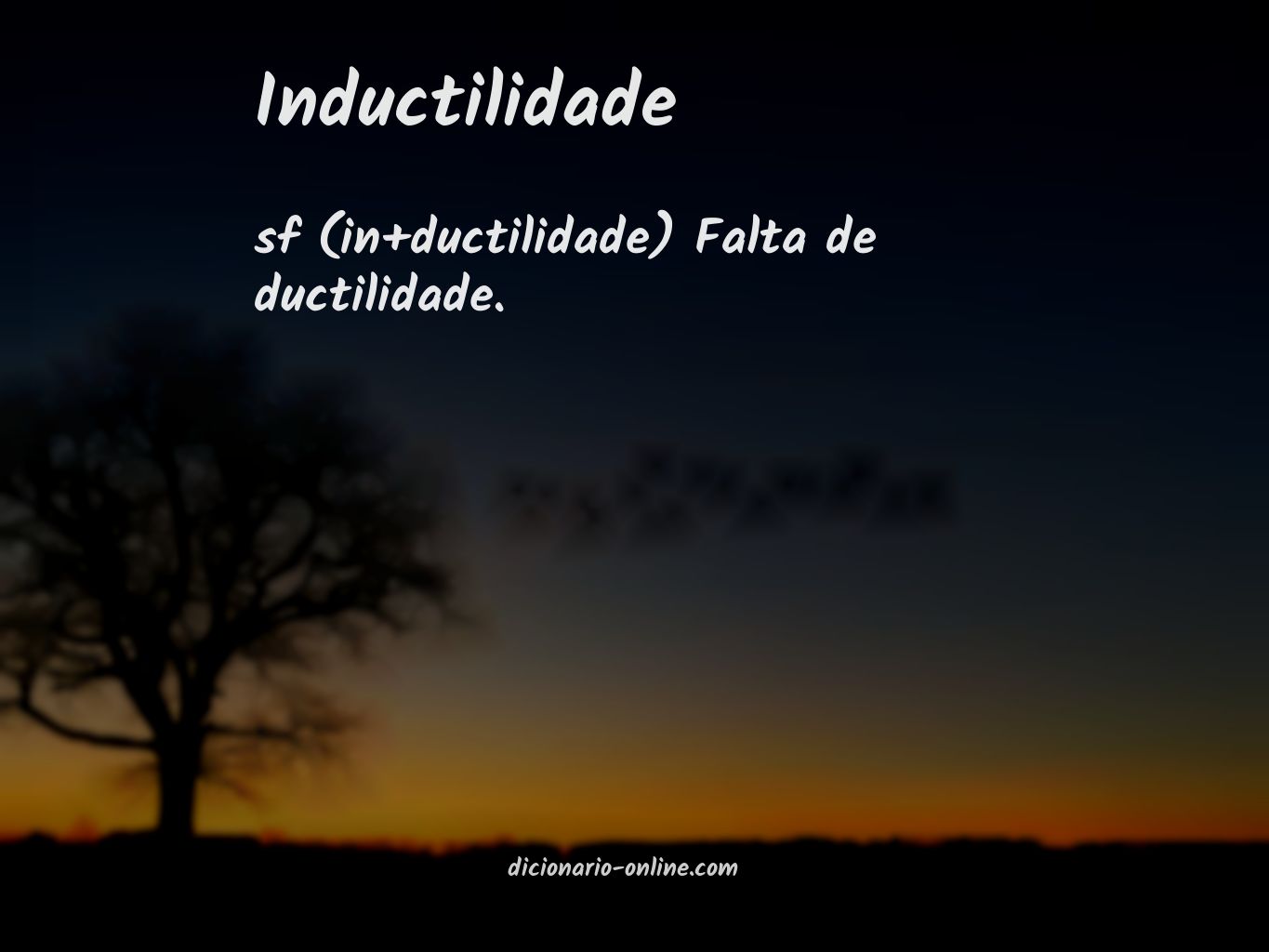 Significado de inductilidade