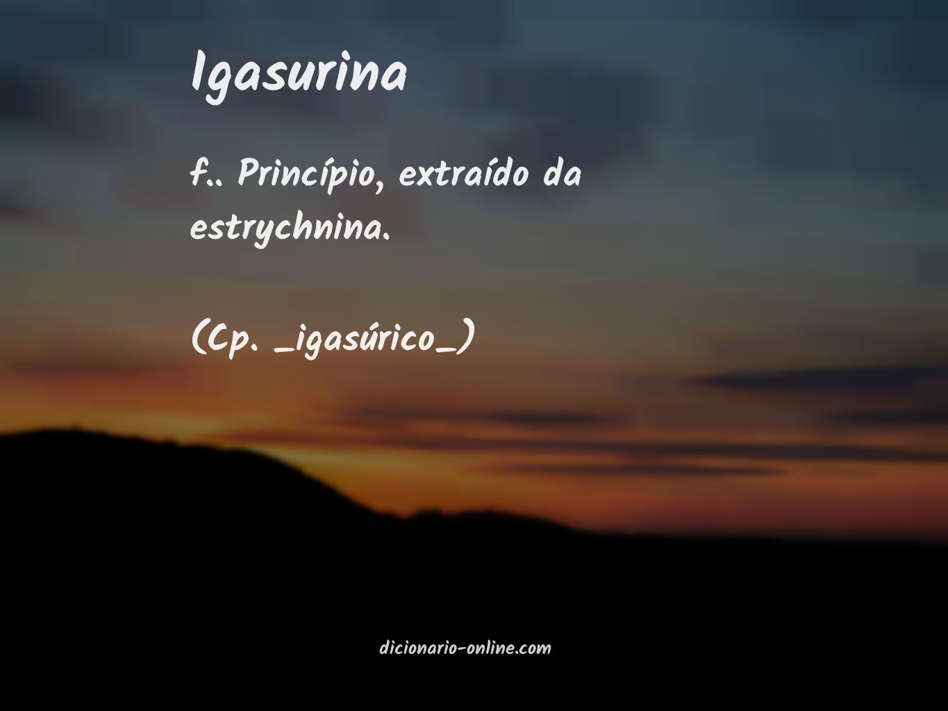 Significado de igasurina