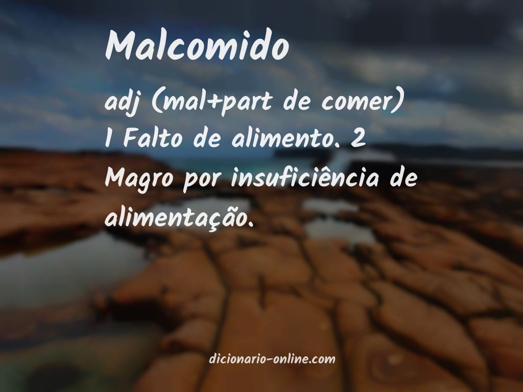 Significado de malcomido