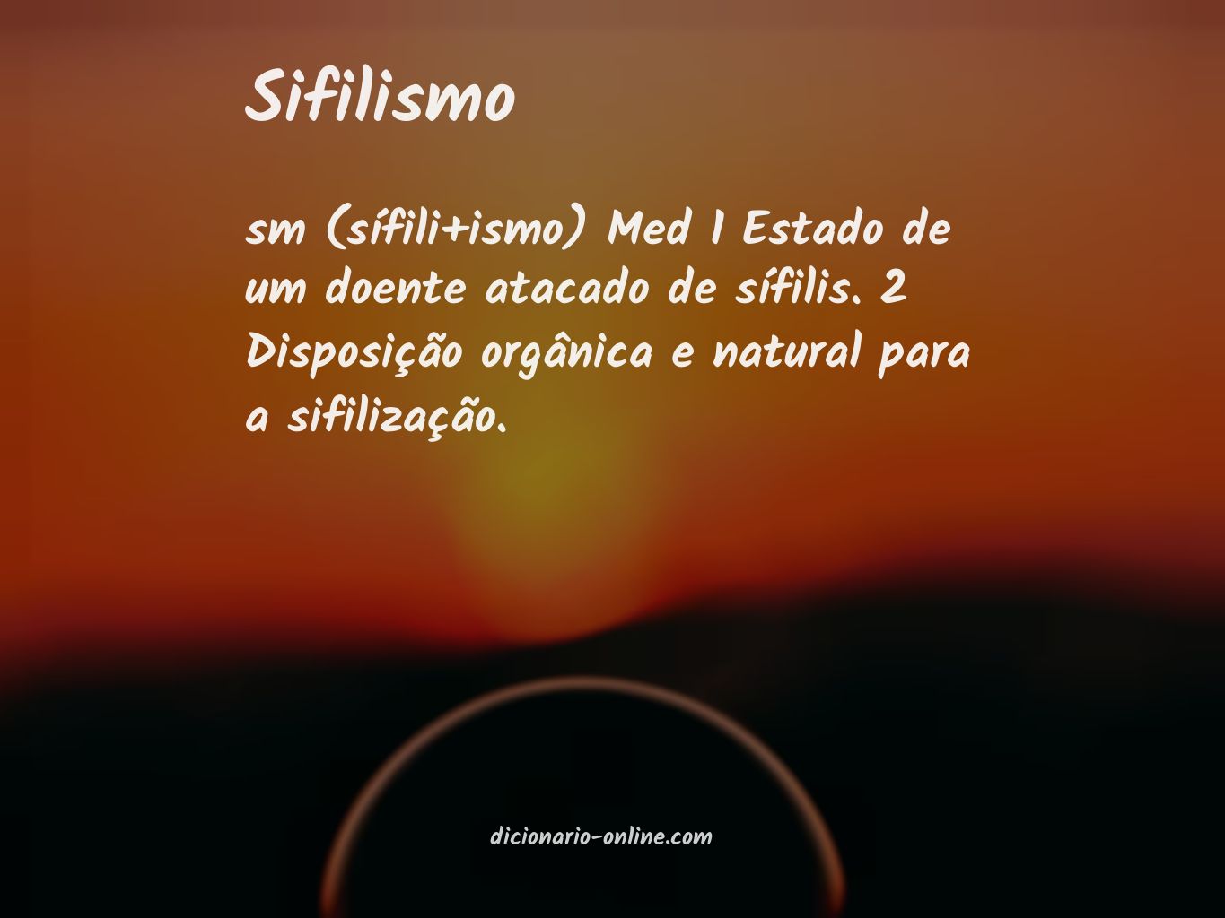 Significado de sifilismo