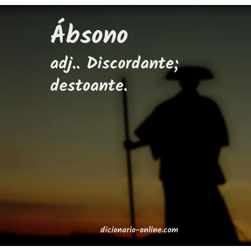 Significado de ábsono
