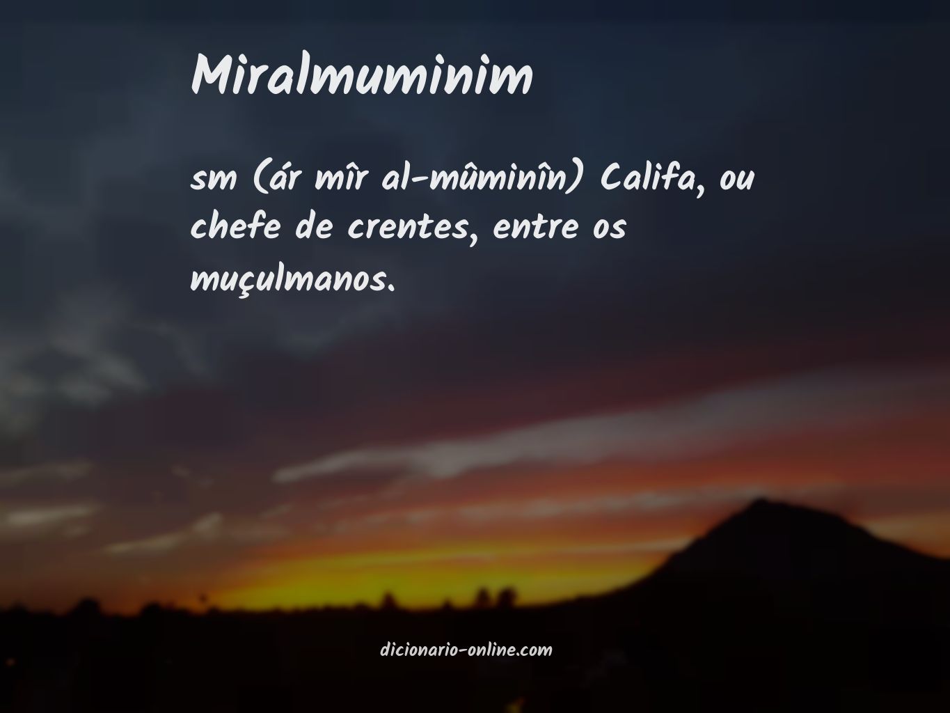 Significado de miralmuminim